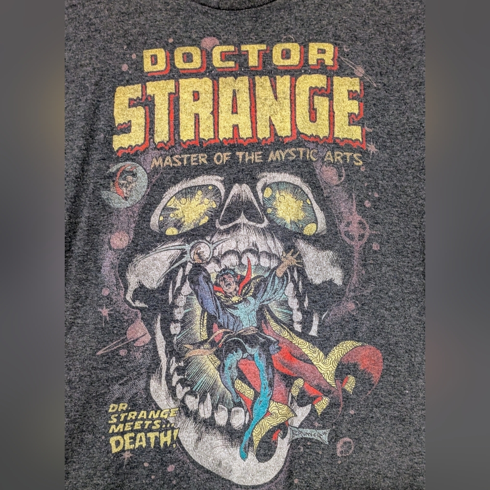 Doctor Strange Graphic T-Shirt - Gray Mens Medium Marvel Comics